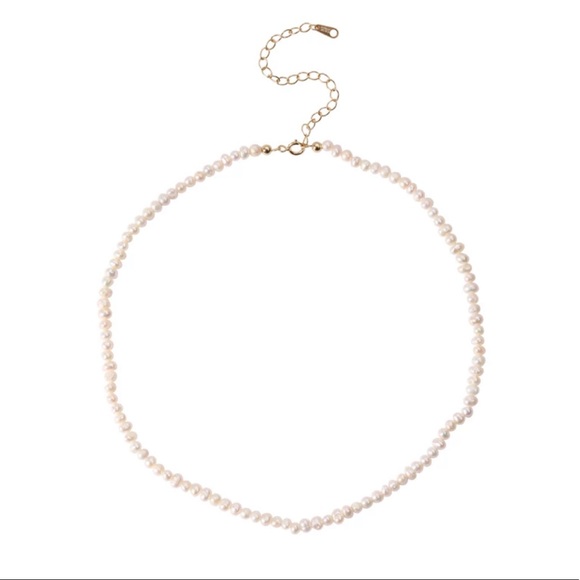 Tiny Baroque Freshwater Pearl Choker Necklace - Picture 5 of 5